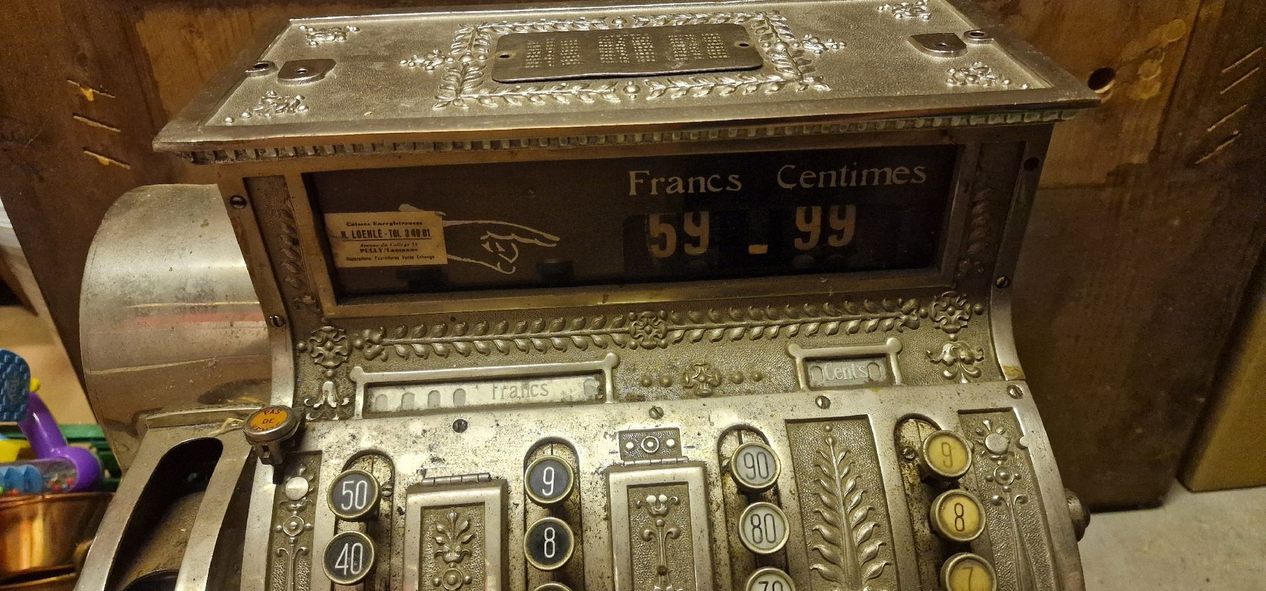 National Kassen: Caisse enregistreuse antique "National" – Gebraucht aus Collonges von 2D_Collector 4