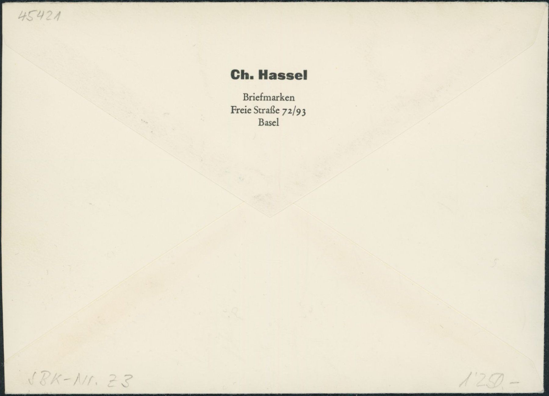 Tutti i francobolli: 1949 - Gemälde Block - Blockausschnitte - Ersttagsbrief FDC – Usato da Schindellegi venduto da leecollect 1