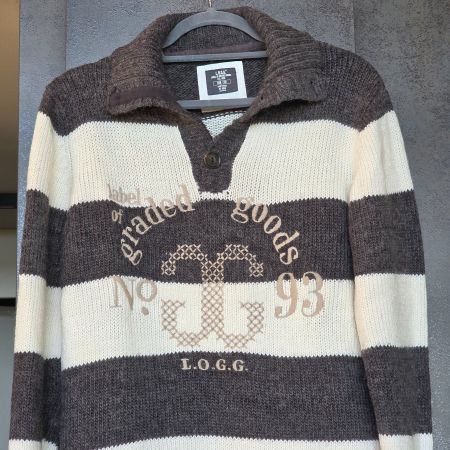 🐸 L.O.G.G. TROYER PULLOVER 170 / M GESTREIFT HERREN UNISEX