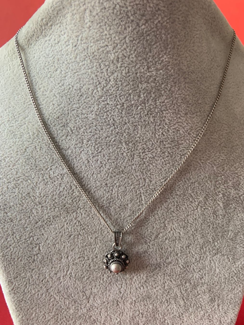 Ciondoli: Silberkette Trachtenblume (38 cm) – Usato da Dittingen venduto da Bellevista 5