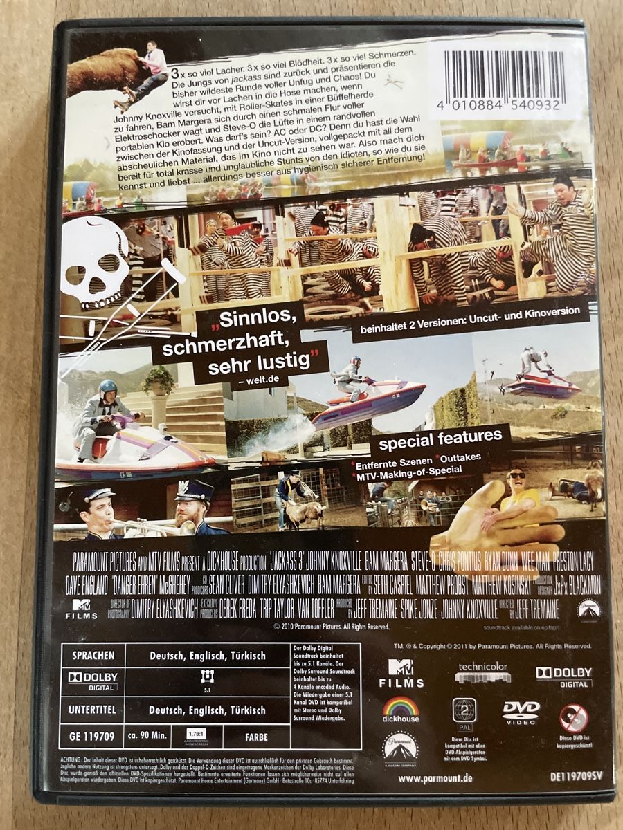 Tutti i DVDs: DVD jackass 3 – Usato da Dettighofen (Lengwil) venduto da Dolol 1