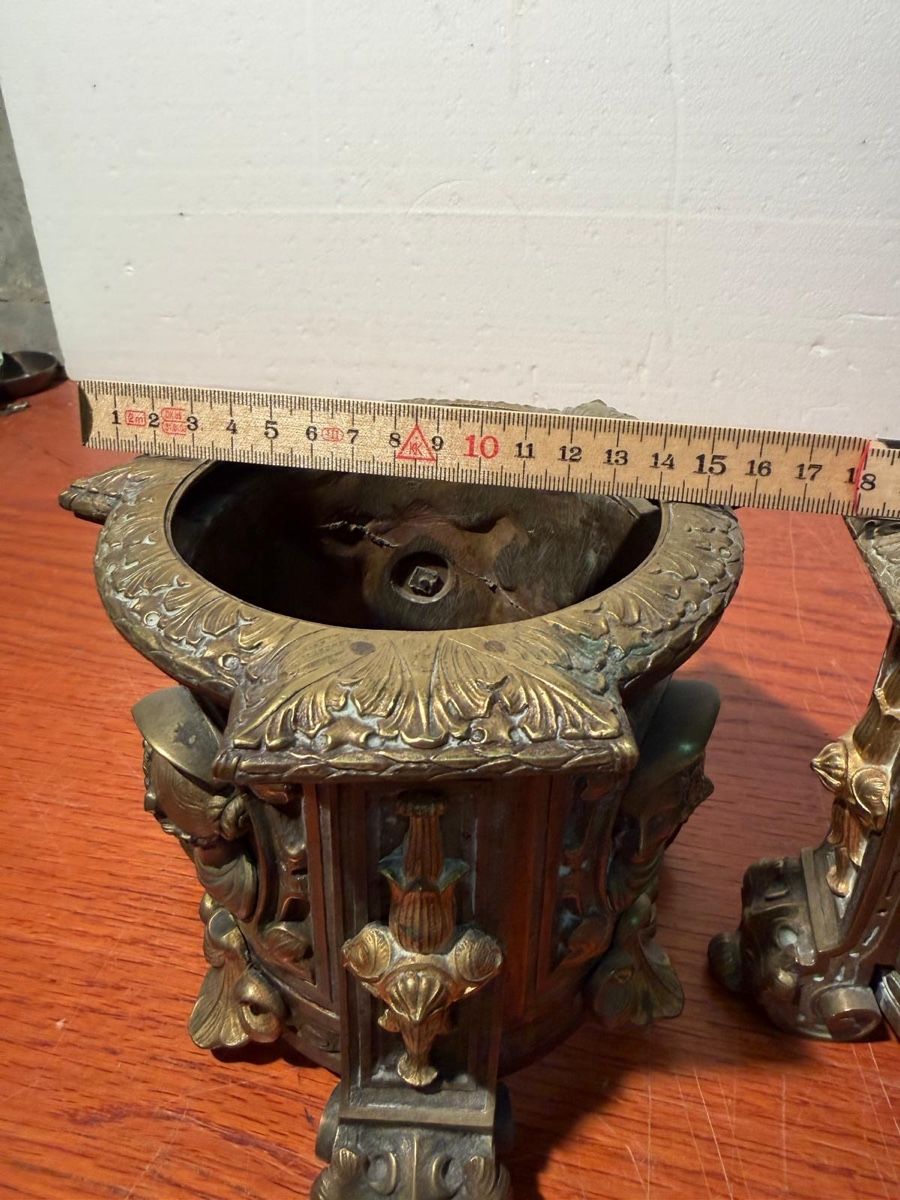 Tutte le decorazioni: Brass decorative supports with Busts Pair used – Usato da Lausanne venduto da artnouveau04 5