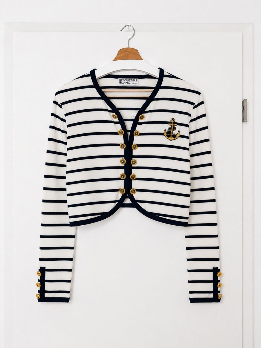 Giacche: Pull marinière crop top – Usato da Chêne-Bougeries venduto da emma.li