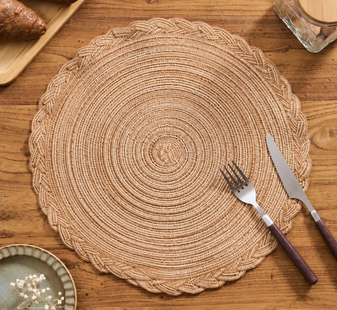 Tischset: 120 x runde, gewebte Tischsets, 30cm – Neu (gemäss Beschreibung) aus Aesch LU von tolscma1
