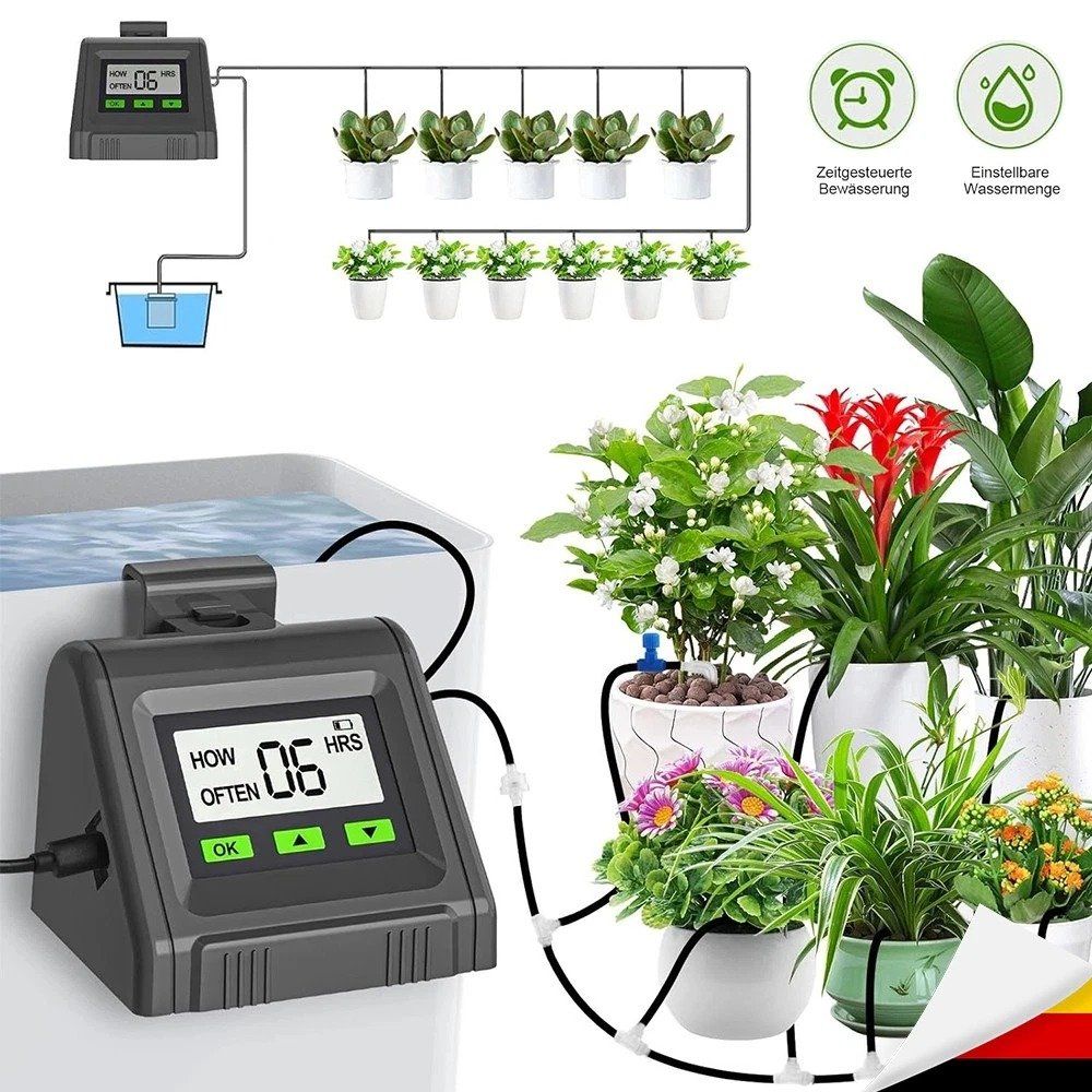 Sistema di controllo: Bis zu 10 Topfpflanze Automatisch Bewässerungssystem Timer – Nuovo (secondo la descrizione) da Kirchdorf AG venduto da Aarereussshop 8