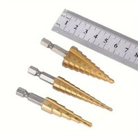 Stufenbohrer Set 3-teilig HSS Stahl Metallbohrer Neu