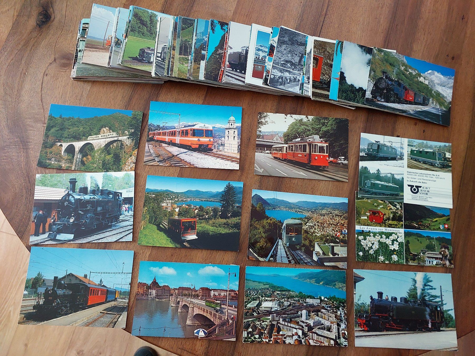 Cartes postales: 200 verschiedene Eisenbahn-Ansichtskarten Schweiz – D'occasion à Schönenwerd par Steidi 1