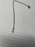 Kette mit Anhänger & Zirkonia, Silber, neuwertig, super A...