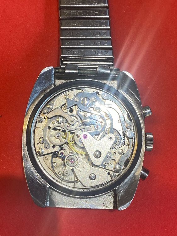 OROLOGIO CRONOGRAFO SANDOZ Movimento Valjoux 7733 Carica Man.Vintage - Foto 6