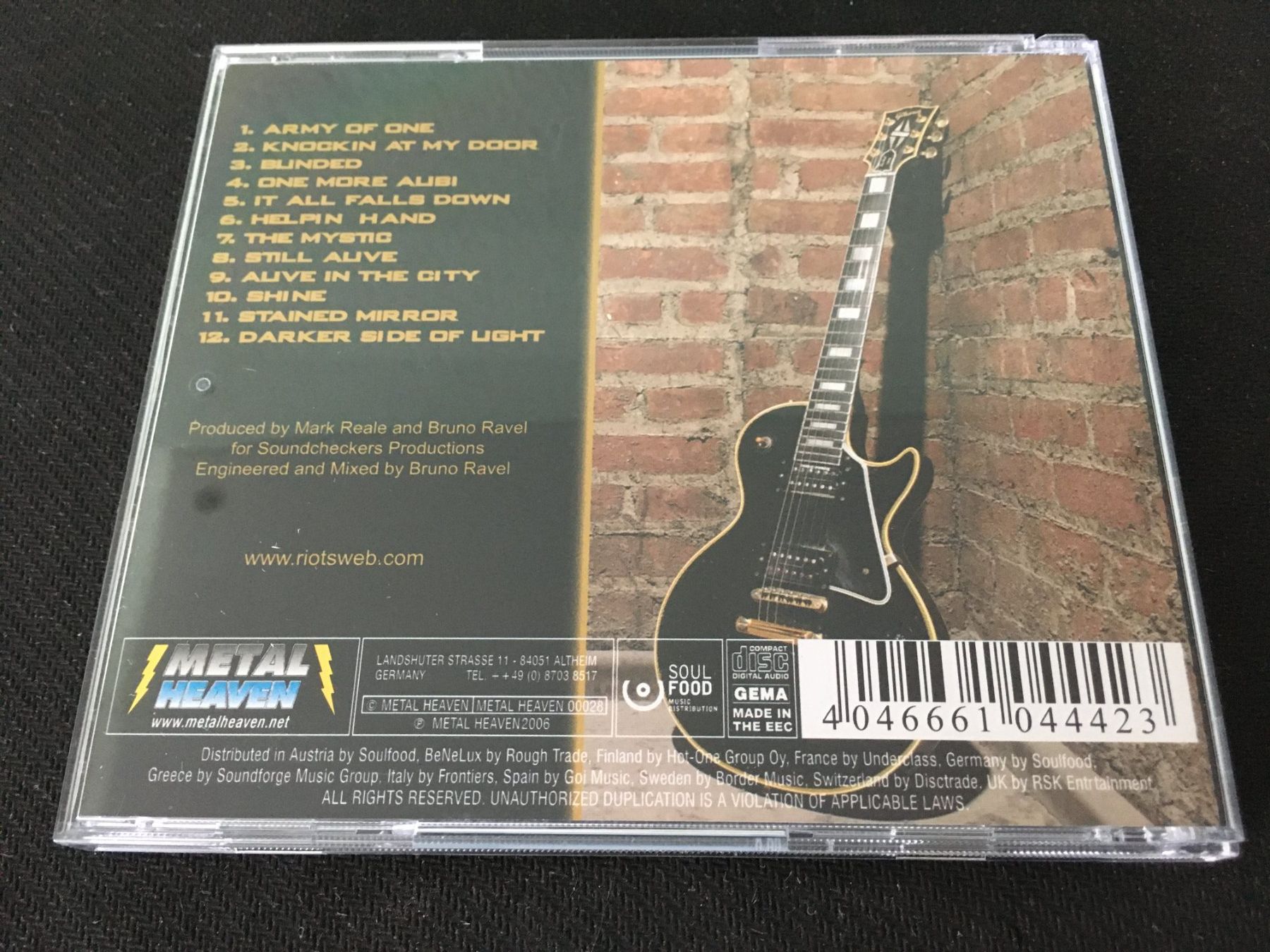 CD: Riot - Army of one -CD- – Usato da St.Gallen venduto da MedienJoe 2