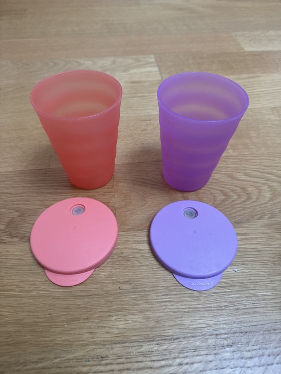 Lot de 5 gobelets Tupperware vintage Plastique