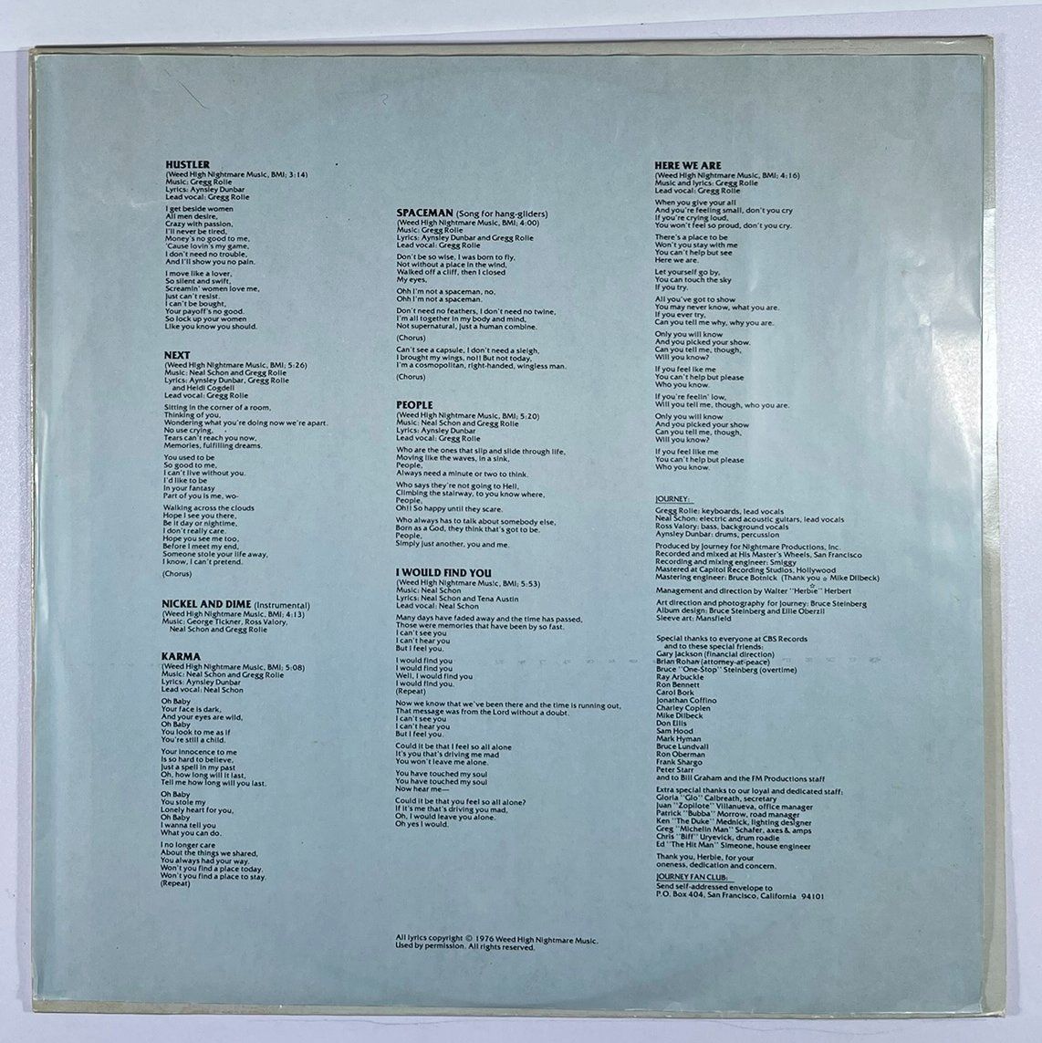 Dischi in vinile: LP: JOURNEY - Next (1977) – Nuovo (secondo la descrizione) da Frenkendorf venduto da Yard-Sale-2000 3