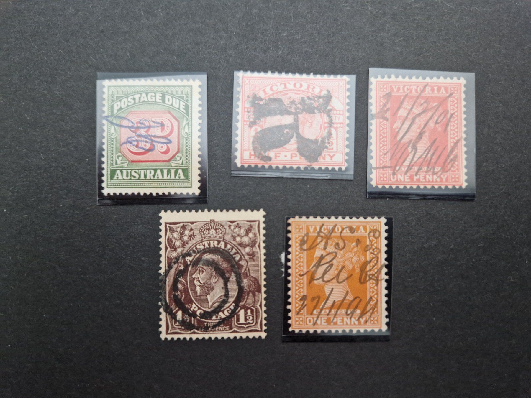 Alle Briefmarken: Australien & Victoria mit Sonderstempelung – Gebraucht aus Oberglatt ZH von Pacos2000