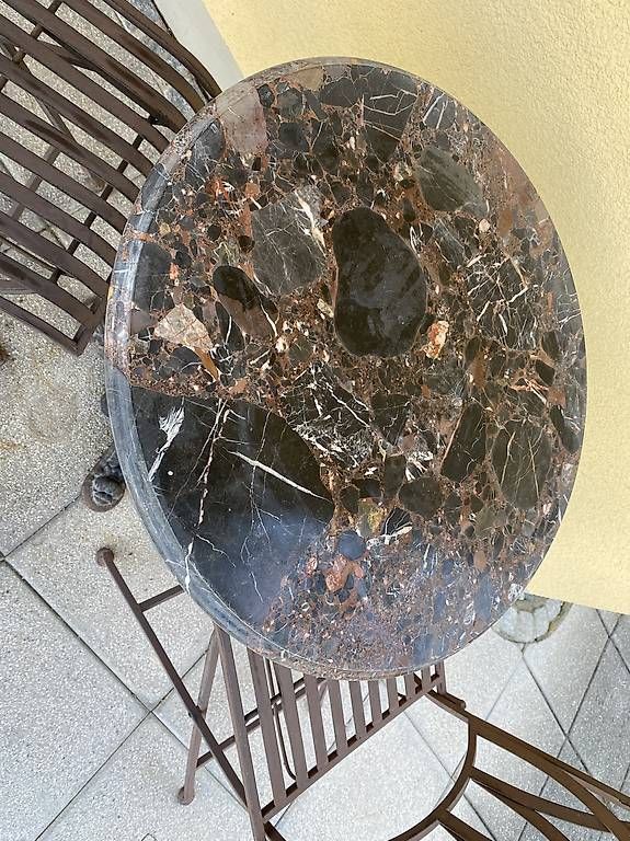 Tischset: Schmiedeisen-Gartenmöbel – Gebraucht aus Lüchingen von ebkaufsuche 2