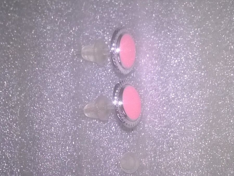 Orecchini pendenti & Orecchini a lobo: OHRRINGE MODESCHMUCK,,,SILBER FARBE UND ROSEROT FARBE – Nuovo (secondo la descrizione) da Basel venduto da bijoutrie_4