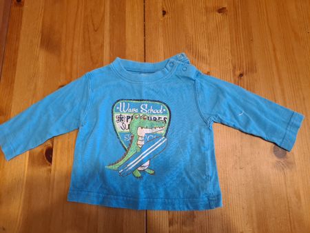 Langarmshirt Babywear Grösse 68 Krokodil Motiv