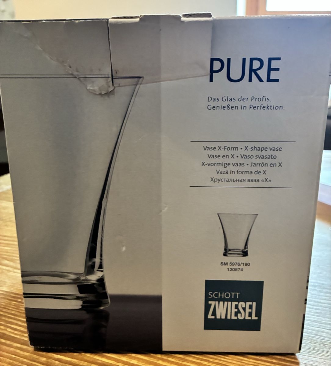 Zwiesel Vasi & Recipienti: Schott Zwiesel Glasvase – Nuovo e nell'imballaggio originale da Casaccia venduto da Abc0376