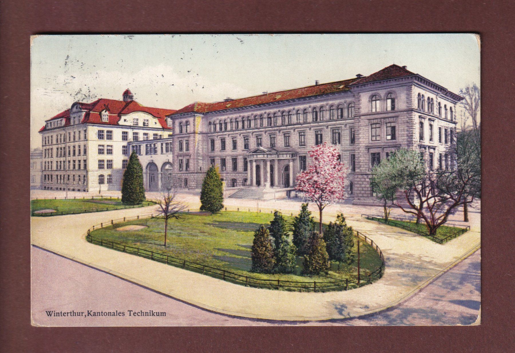 Cartoline postali: WINTERTHUR - Technikum - 1911 – Usato da Pully venduto da nicecards-shop