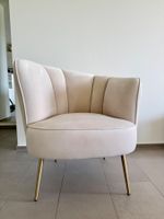 Samt Sessel "Louise" von Westwing, neuwertig!