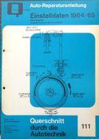 Autoreparaturanleitung Einstelldaten 1964/65 USA