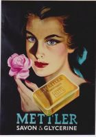 METTLER SAVON GLYCERINE 1952 Original Plakat