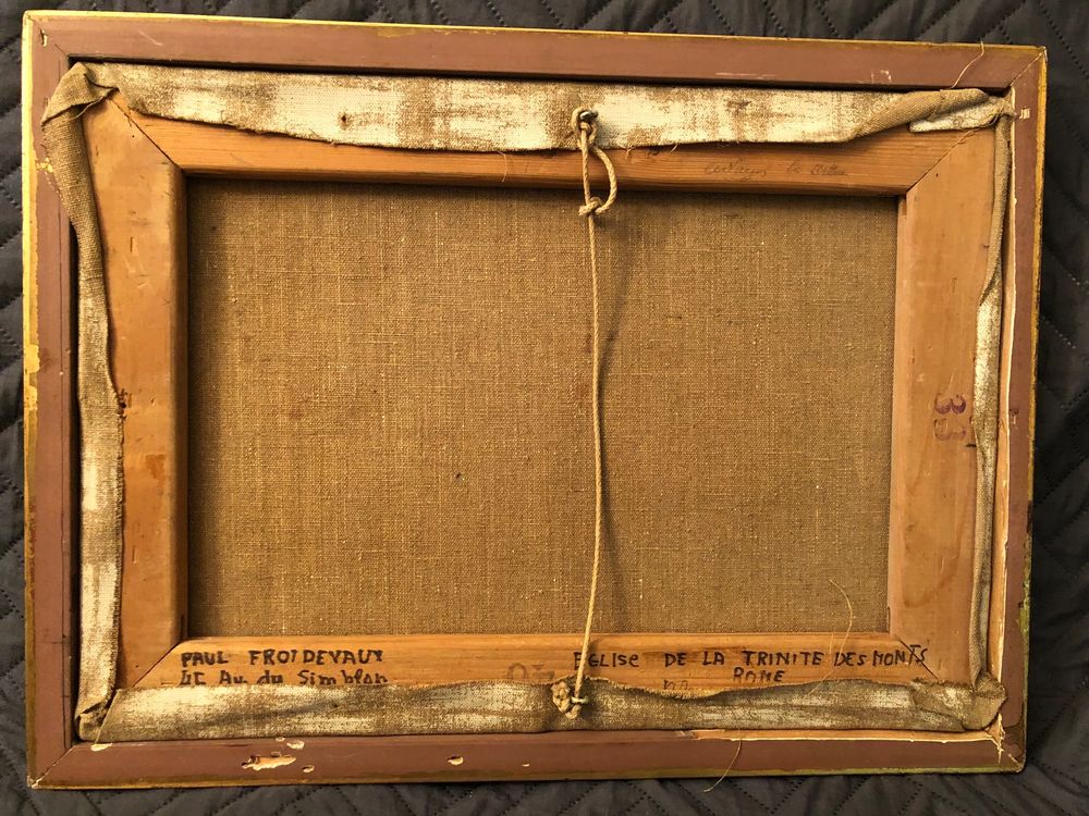 Tableau Eglise de la Trinité des Monts Rome P. Froidevaux Kaufen