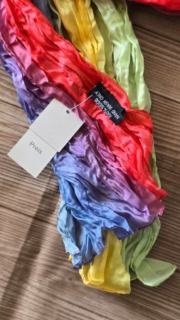 🏷️ Silkroad Schal aus 100% Seide im Knitterlook 🧣