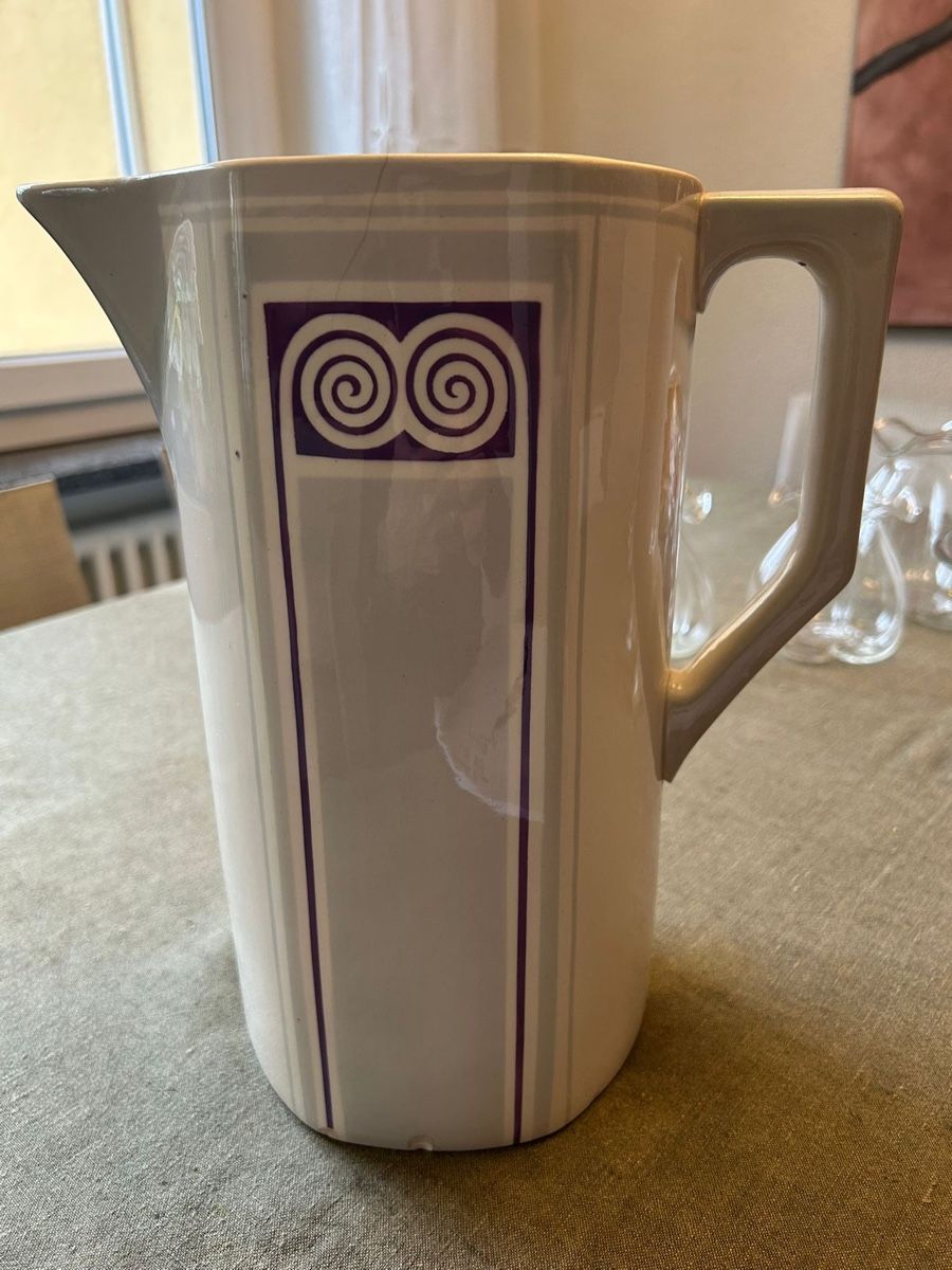 Caraffe: Vintage Ceramic Pitcher with Art Deco Design – Usato da Zürich venduto da Marvel07 2