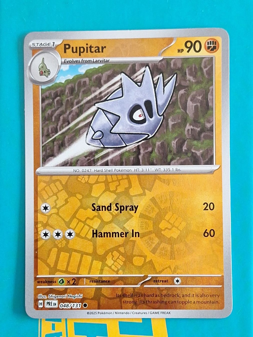 Pokémon Sammelbilder & Trading cards: Pupitar - Reverse Holo - Prismatic Evolution #1.6 – Gebraucht aus Altstätten SG von GGsGameshop