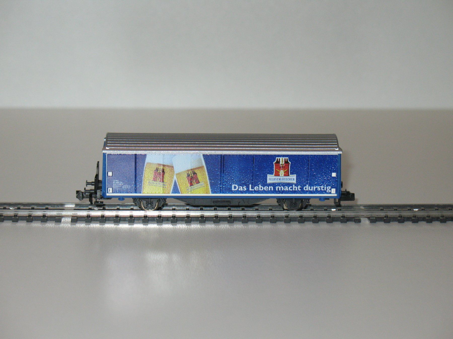 Trix Modelleisenbahnen: Schiebewandwagen der SBB "Feldschlösschen" / Minitrix 15605 – Gebraucht aus Ettiswil von Caapraibex 6