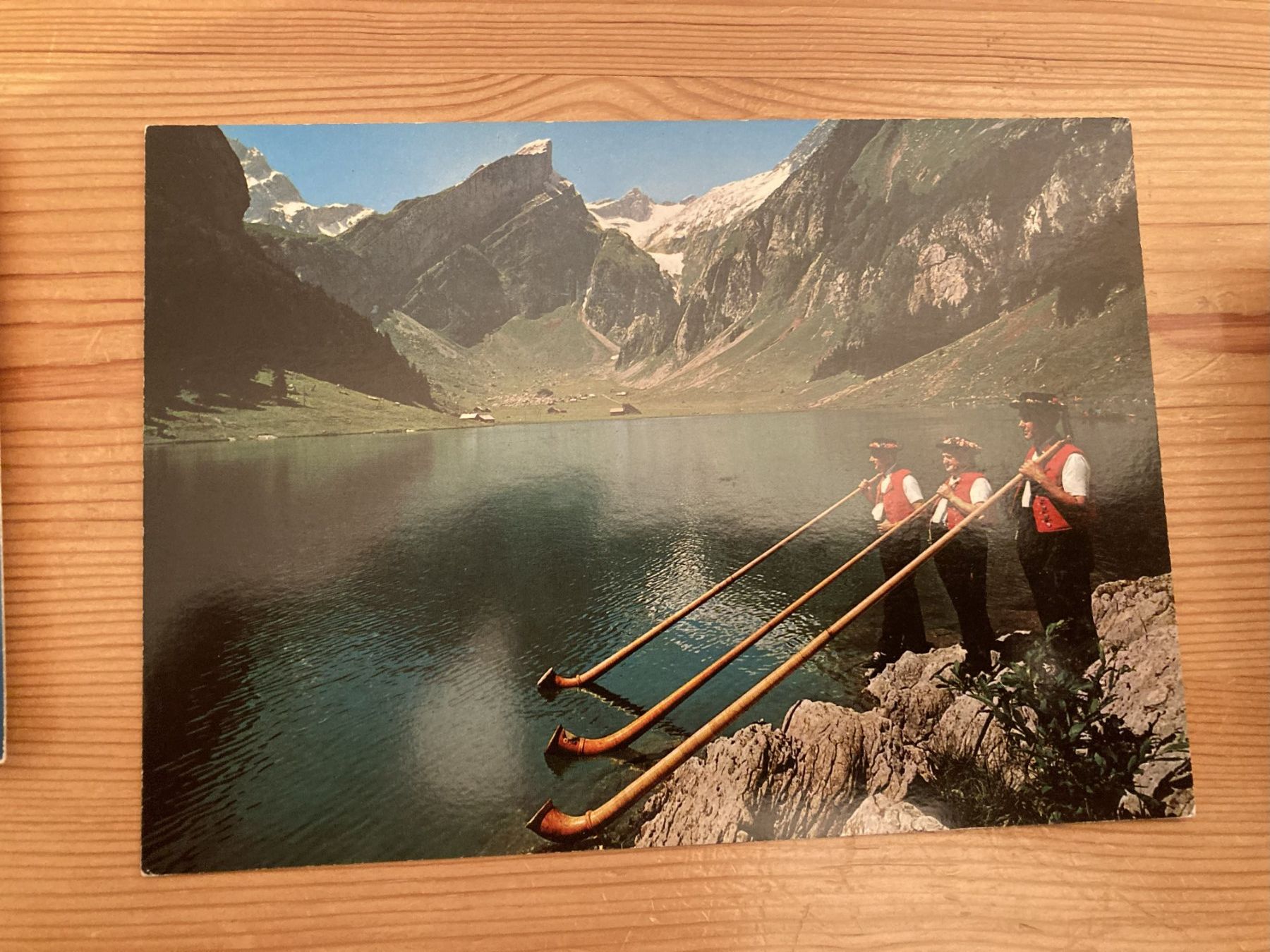 Cartoline postali: Seealpsee  Alphornbläser - AK – Nuovo (secondo la descrizione) da Oberuzwil venduto da Henri09