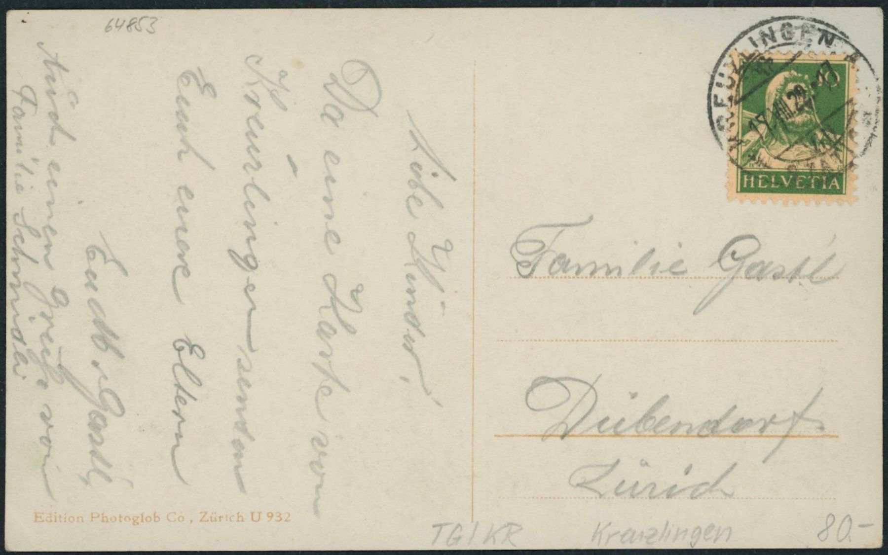 Cartes postales: TG Kreuzlingen – D'occasion à Schindellegi par leecollect 1