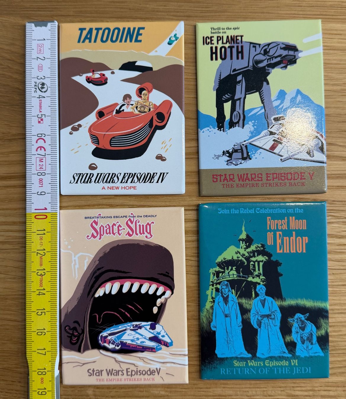 Calamite: 4x Star Wars Magnet – Usato da Studen BE venduto da Ironbonehead 7
