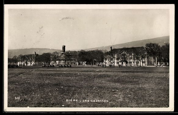 Cartoline postali: AK Bière /Vaud, Les Casernes – Usato da Berlin venduto da bartko-reher