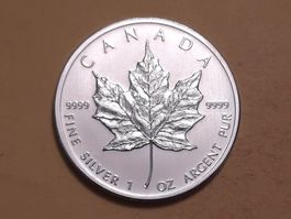 Kanada Maple Leaf 5 Dollars 2011 1 Unze Silber 999.9