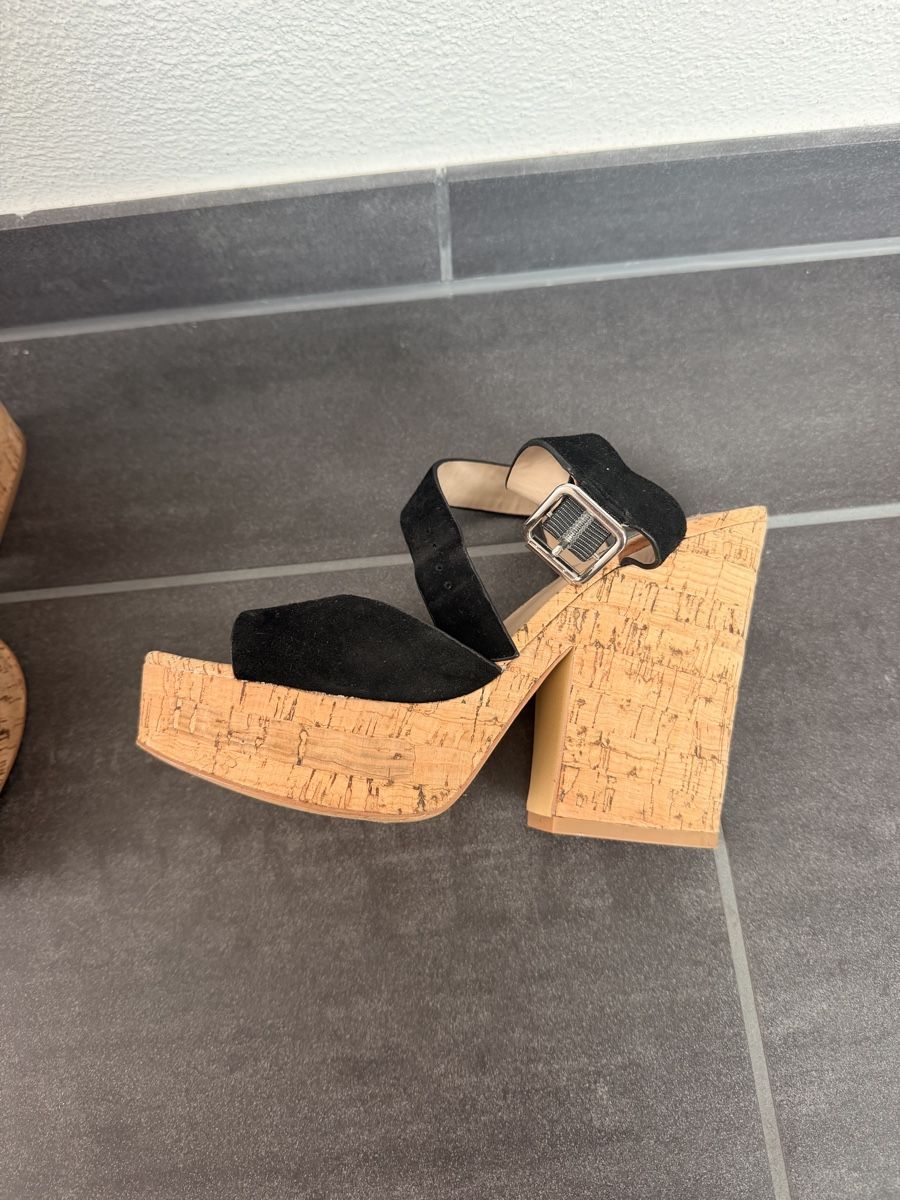 Steve Madden Scarpe da uomo: Plateforme Sandalen Steve Madden schwarz Kork  – Usato da Uster venduto da eli_c5fv 1