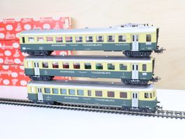 HAG BT 3 x Steuerwagen + Personenwagen Set H0 AC - Top