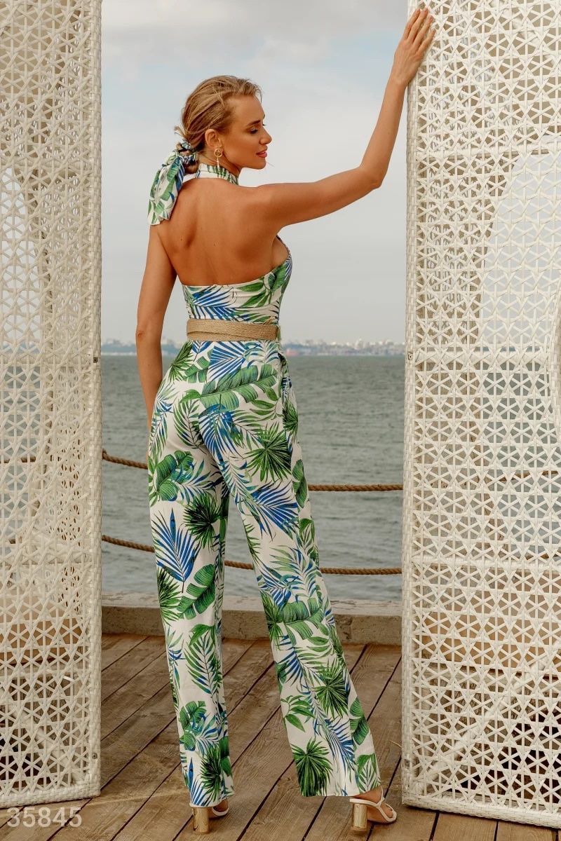 Jumpsuits: Jumpsuit with Tropical Print Size: M NEW – Neu und originalverpackt aus Zürich von Ms.Me-Fashion 2