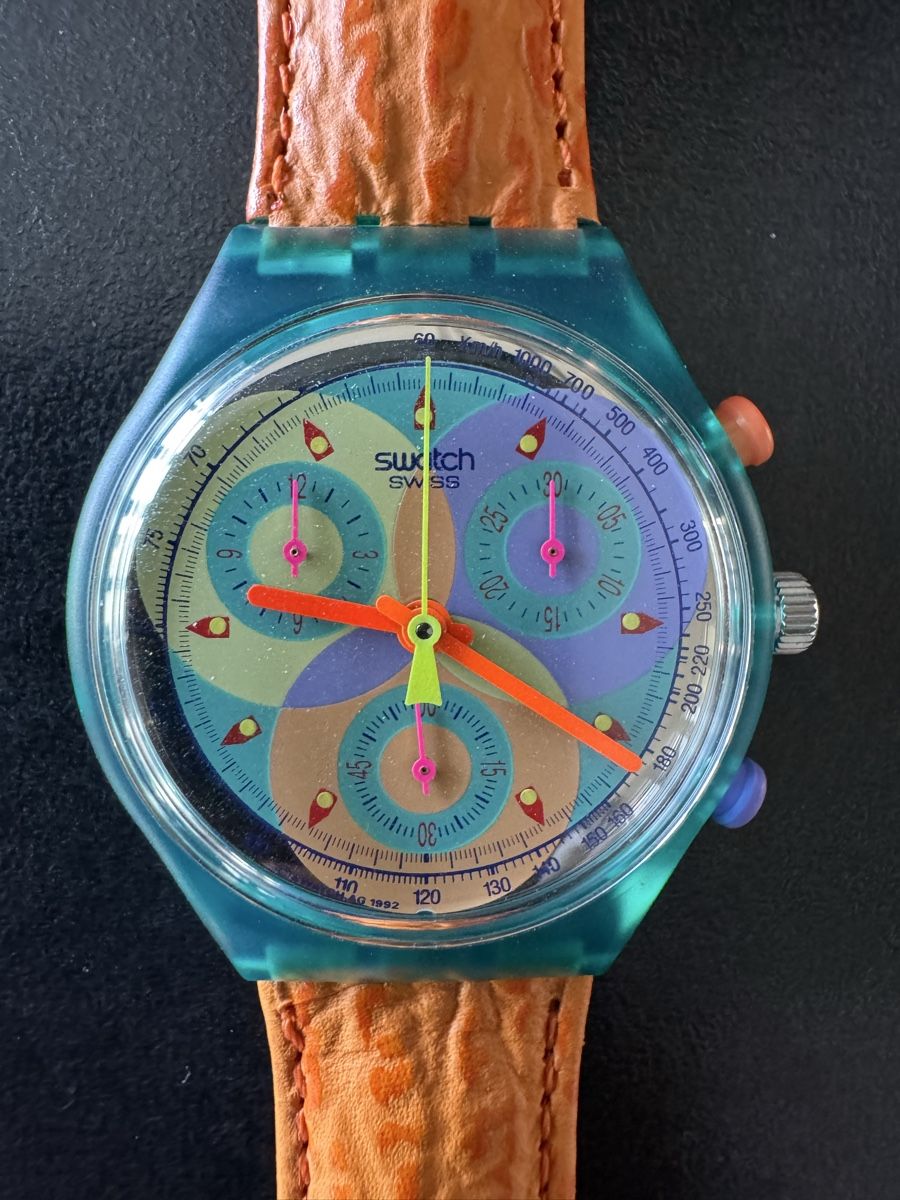 Swatch Orologi: Swatch Chrono (SCL102) Sound – Nuovo e nell'imballaggio originale da Künten venduto da Spike17 2