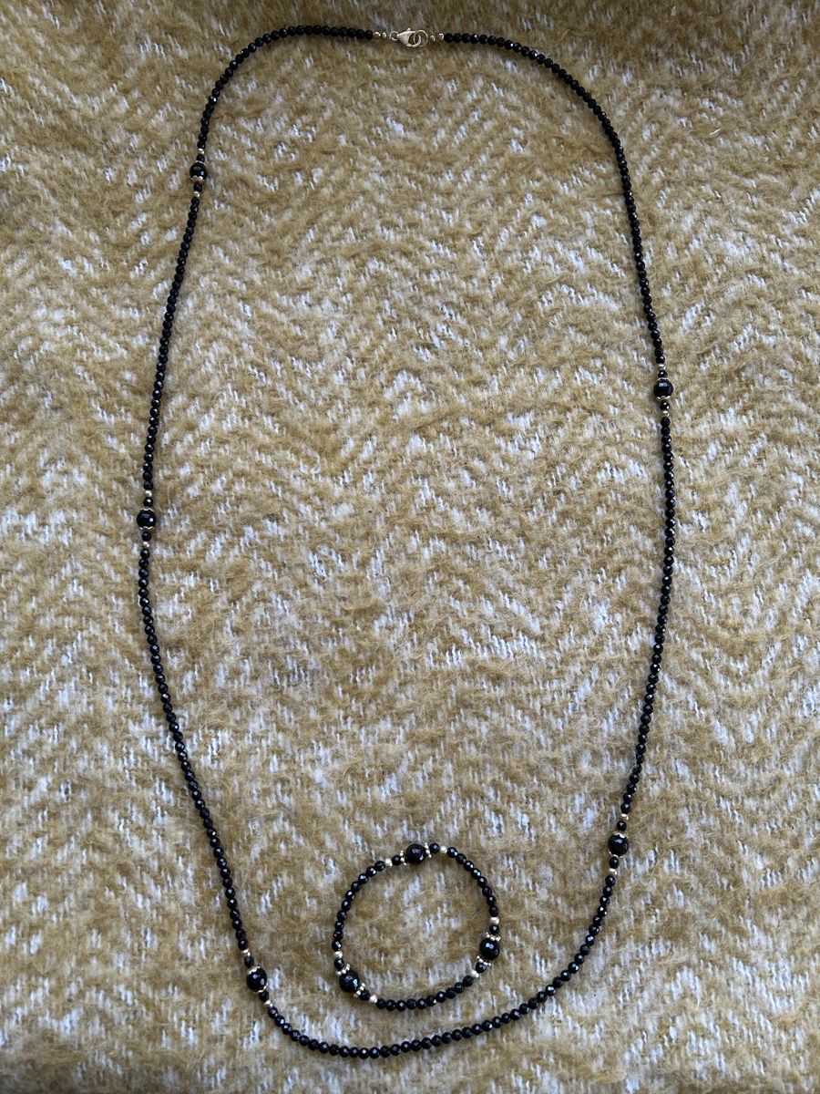 Ketten: Schmuckset: Onyx Kette & Armband – Gebraucht aus Gümligen von Pygmalion 1