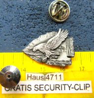 INDIANER PFEIL-SPITZE PIN GEPRÄGT ADLER METALIC SECURITYCLIP