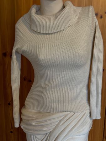 ONLY Rollkragenpullover, Weiss Gr. XS, Top Zustand