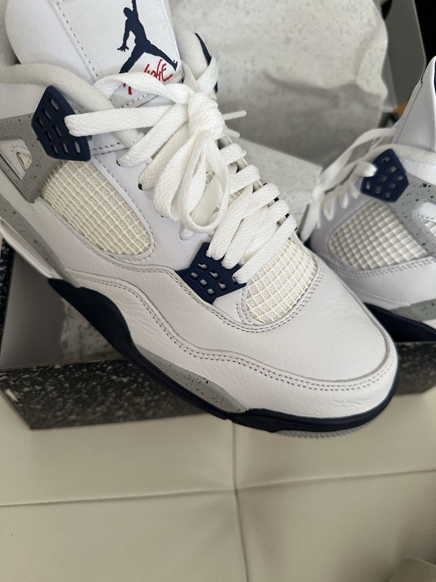Jordan Scarpe da uomo: Nike Air Jordan 4 Retro Midnight Navy – Nuovo e nell'imballaggio originale da Uitikon Waldegg venduto da Almostheaven