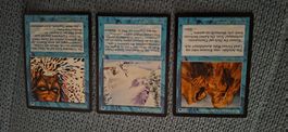 Magic the Gathering MTG – 3 blaue Karten – Mirage & Alliance