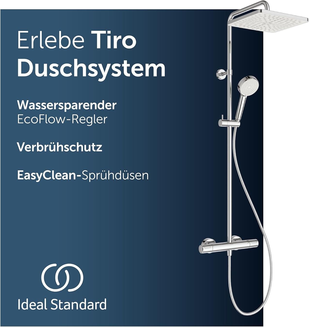 Docce: Ideal Standard Tiro Duschsystem Thermostat – Nuovo e nell'imballaggio originale da Suhr venduto da SchnapperCH 3