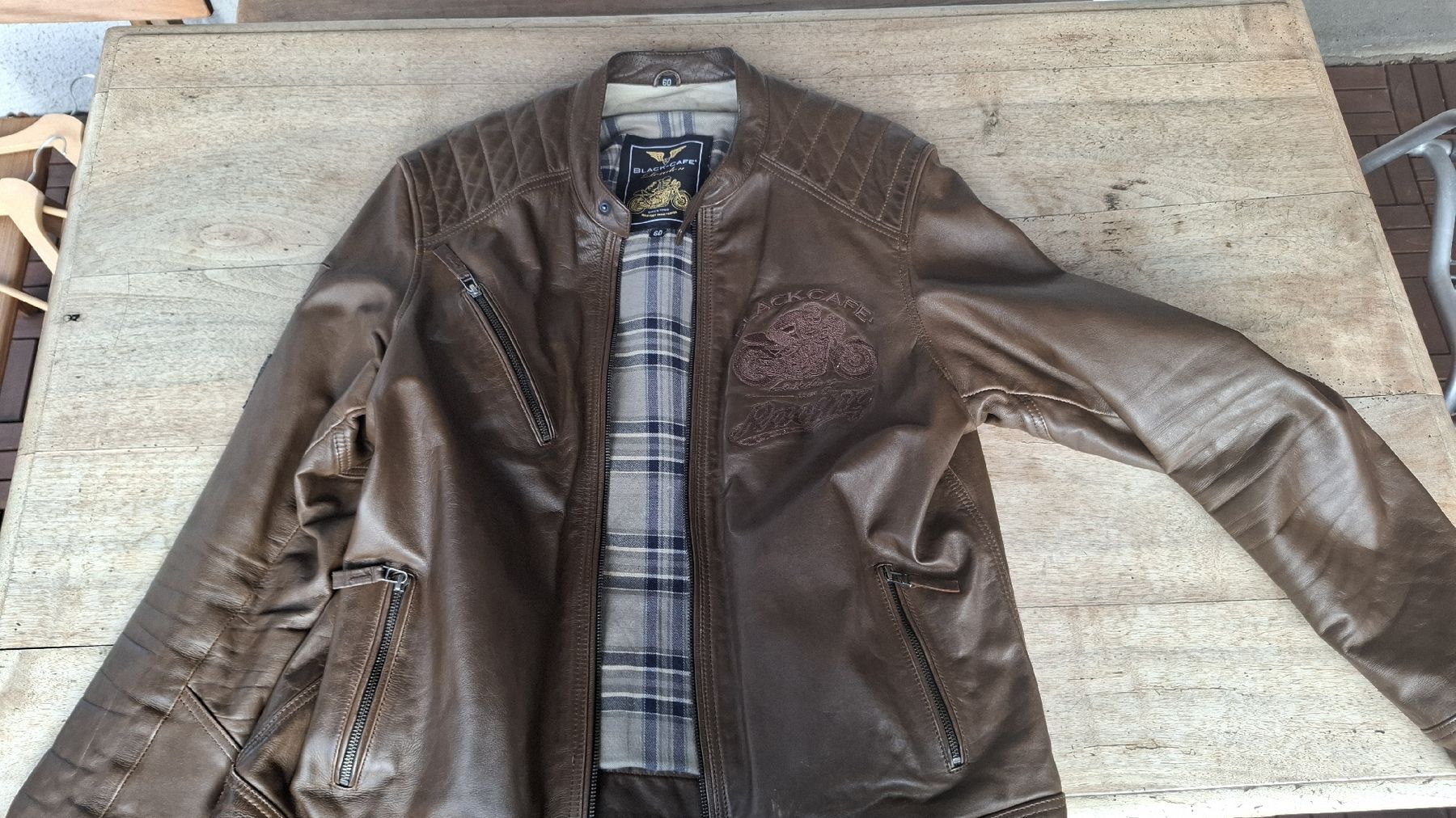 Giacche: Töff Lederjacke Black Cafe 56 – Usato da Zürich venduto da witike