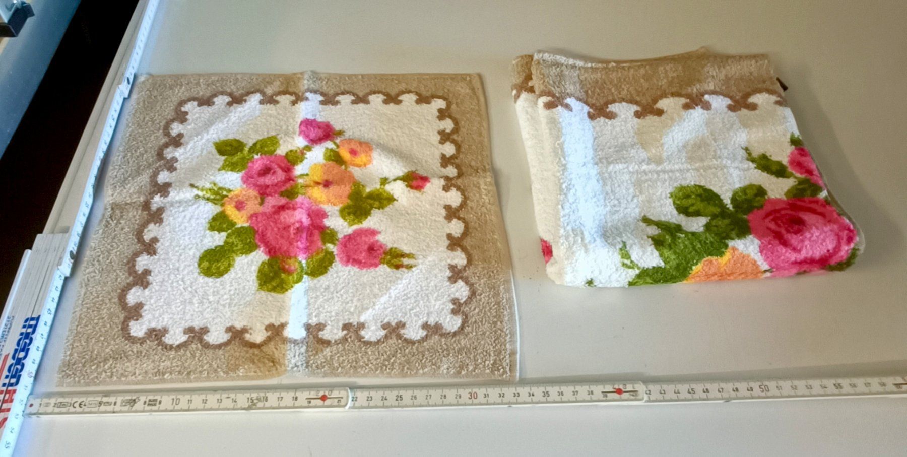 Bettwäsche: Frottee Set mit Rosenmuster  Retro / Vinatge – Gebraucht aus Sitterdorf von imsis 6