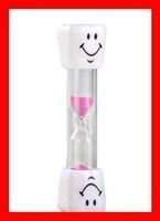 Sanduhr für Zähne putzen 3 Min PINK ROSA Badezimmer Eieruhr