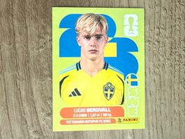 Panini FIFA World Cup 2026 Sticker Lucas Bergvall SWE 8