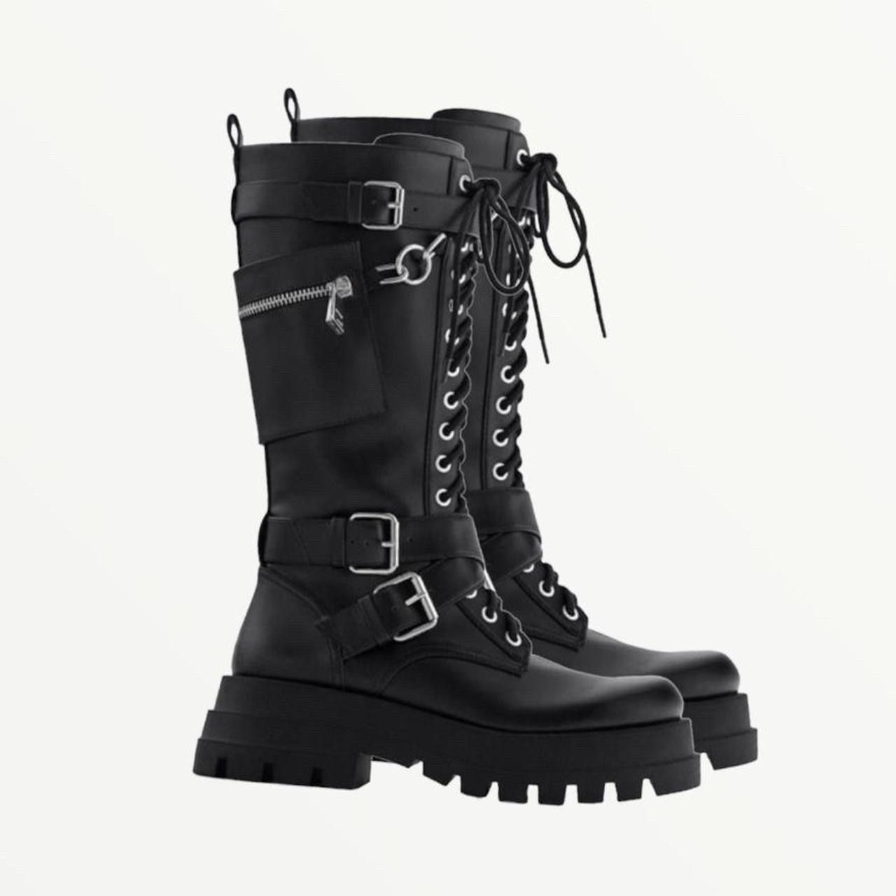Zara Damenschuhe: Zara Stiefel, Schwarz, Grösse 36 – Neu und originalverpackt aus Basel von 1moonstar